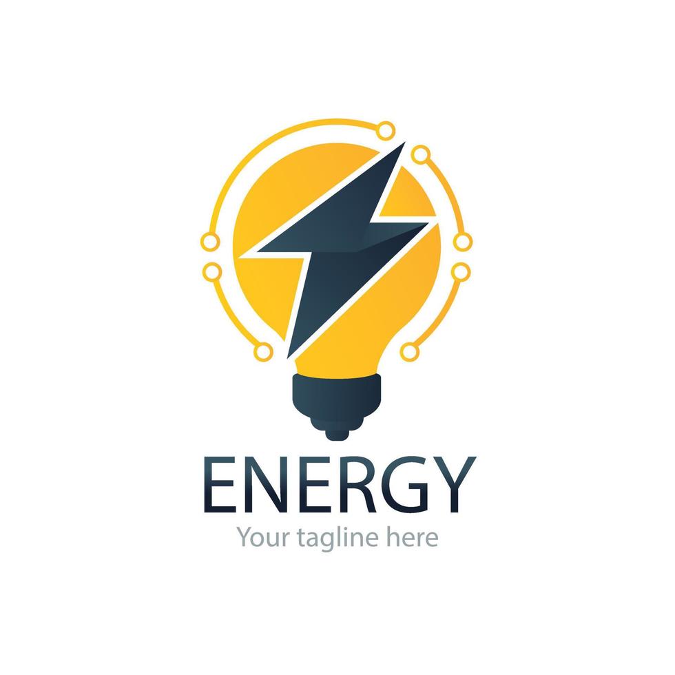 rinnovabile energia logo modello design vettore