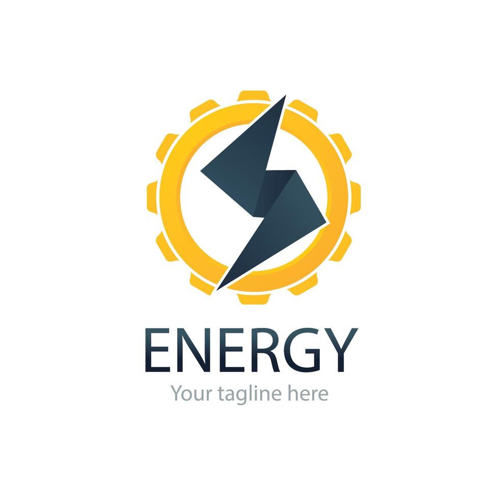 rinnovabile energia logo modello design vettore