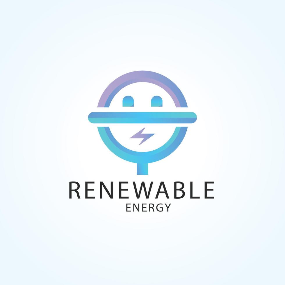 rinnovabile energia logo modello design vettore