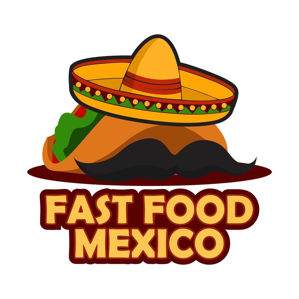 veloce cibo Messico design vettore