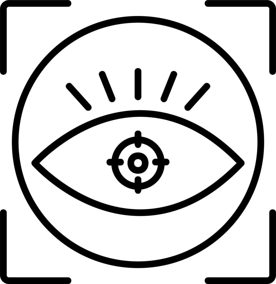 icona di vettore di visione