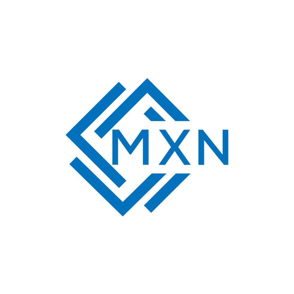 mxn lettera logo design su bianca sfondo. mxn creativo cerchio lettera logo concetto. mxn lettera design. vettore