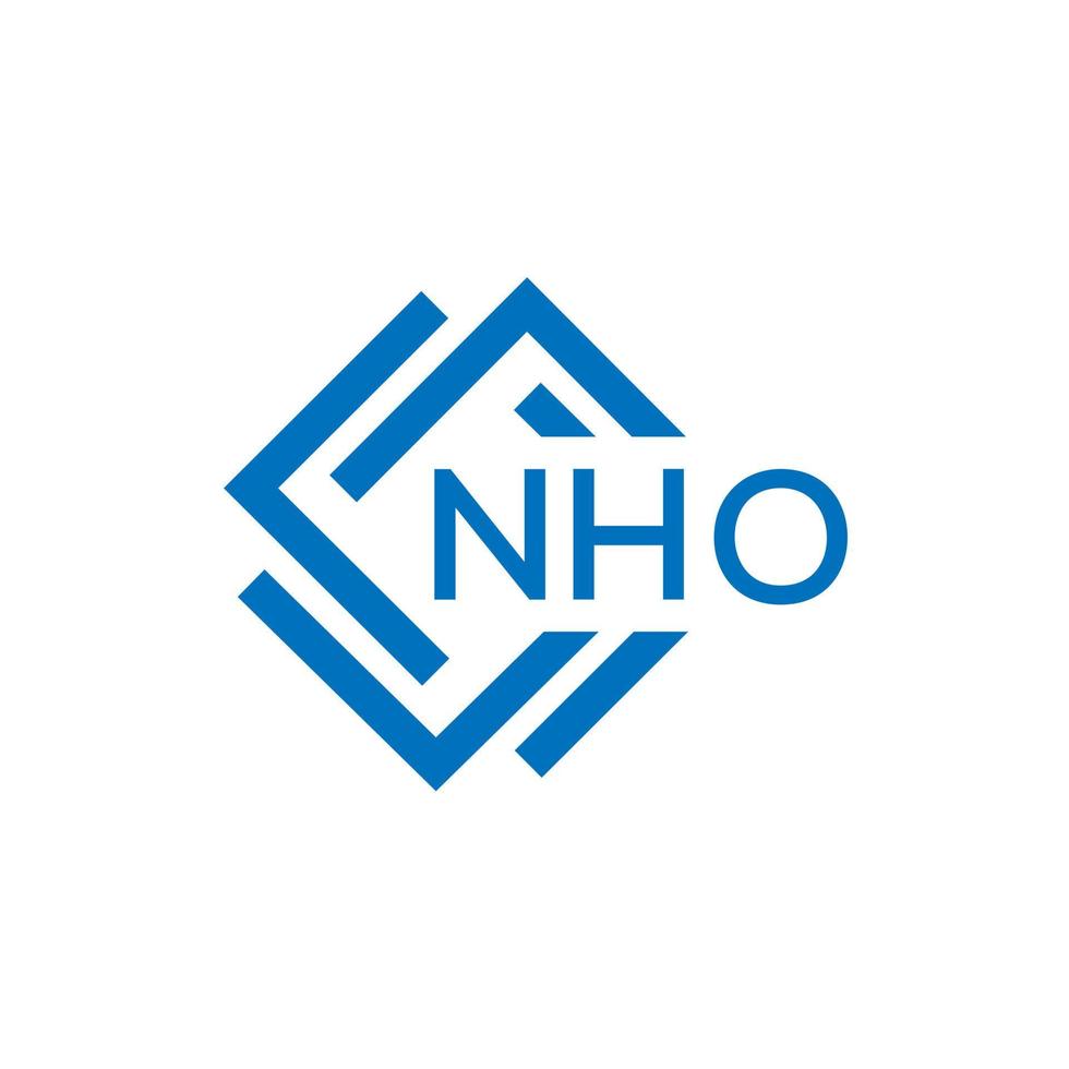 nho lettera logo design su bianca sfondo. nho creativo cerchio lettera logo concetto. nho lettera design. vettore