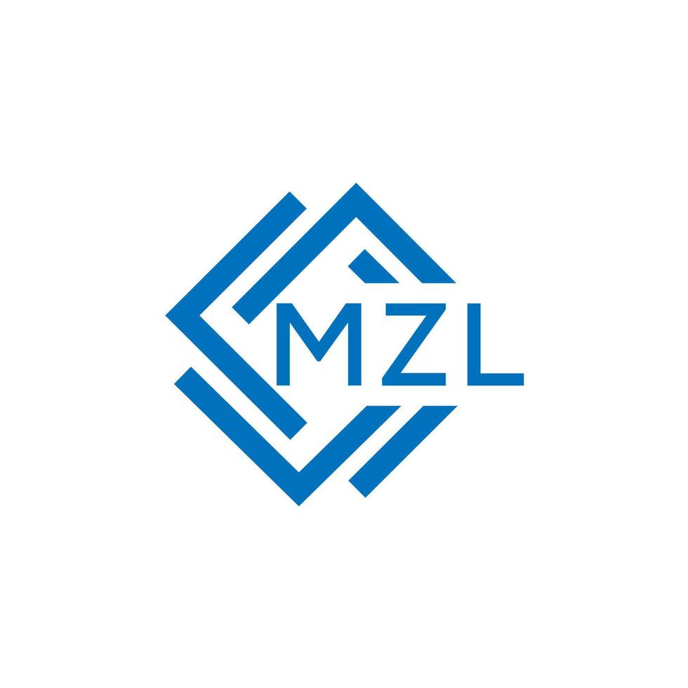 mzl lettera logo design su bianca sfondo. mzl creativo cerchio lettera logo concetto. mzl lettera design. vettore