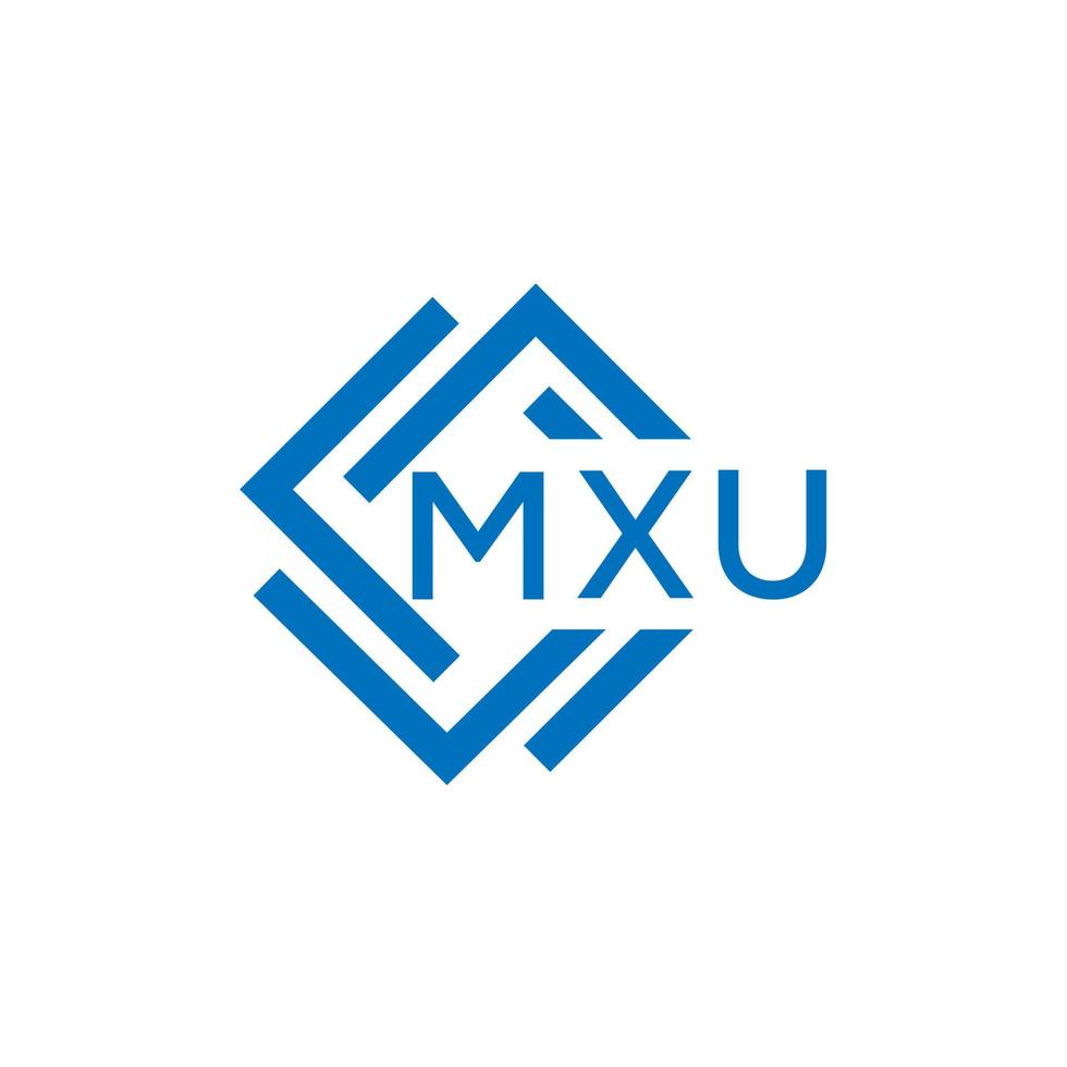 mxu lettera logo design su bianca sfondo. mxu creativo cerchio lettera logo concetto. mxu lettera design. vettore