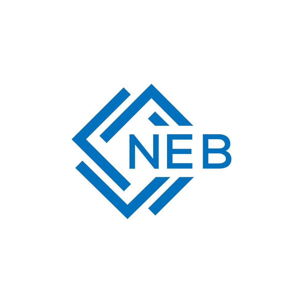 nab lettera logo design su bianca sfondo. nab creativo cerchio lettera logo concetto. nab lettera design. vettore