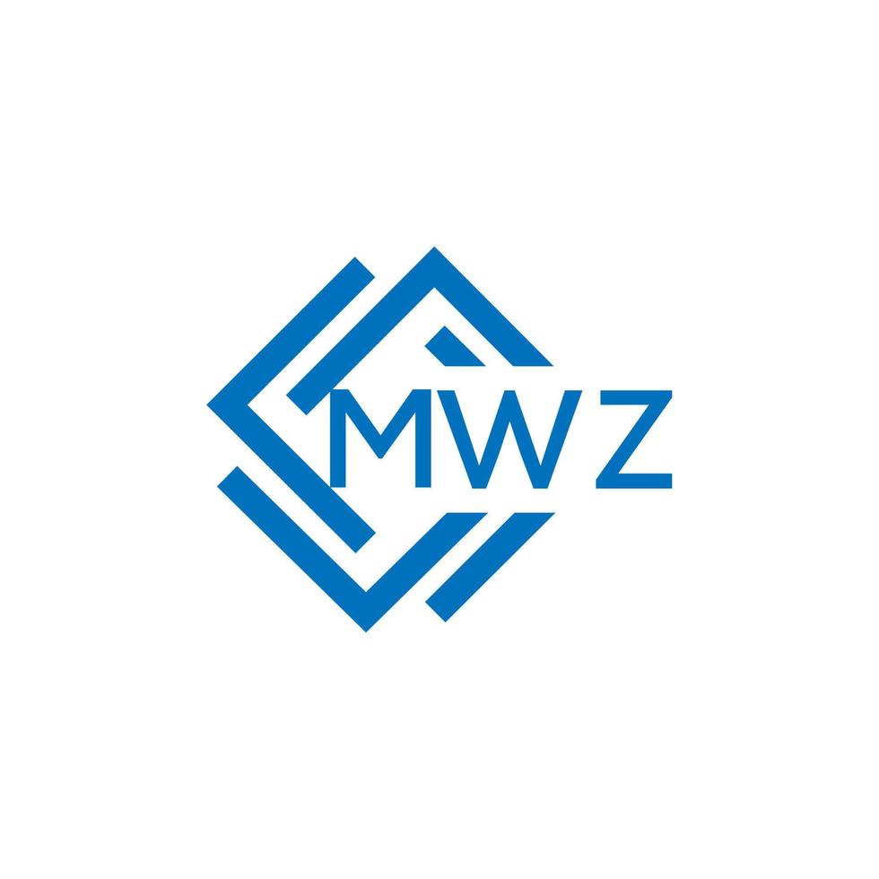 mwz lettera logo design su bianca sfondo. mwz creativo cerchio lettera logo concetto. mwz lettera design. vettore