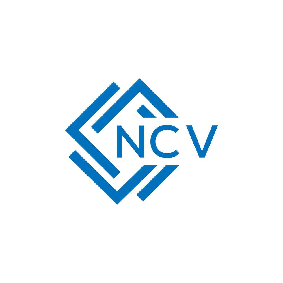 ncv creativo cerchio lettera logo concetto. ncv lettera design. vettore