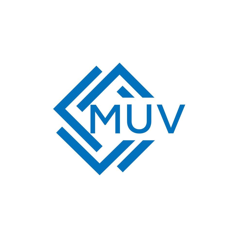 muv lettera logo design su bianca sfondo. muv creativo cerchio lettera logo concetto. muv lettera design. vettore