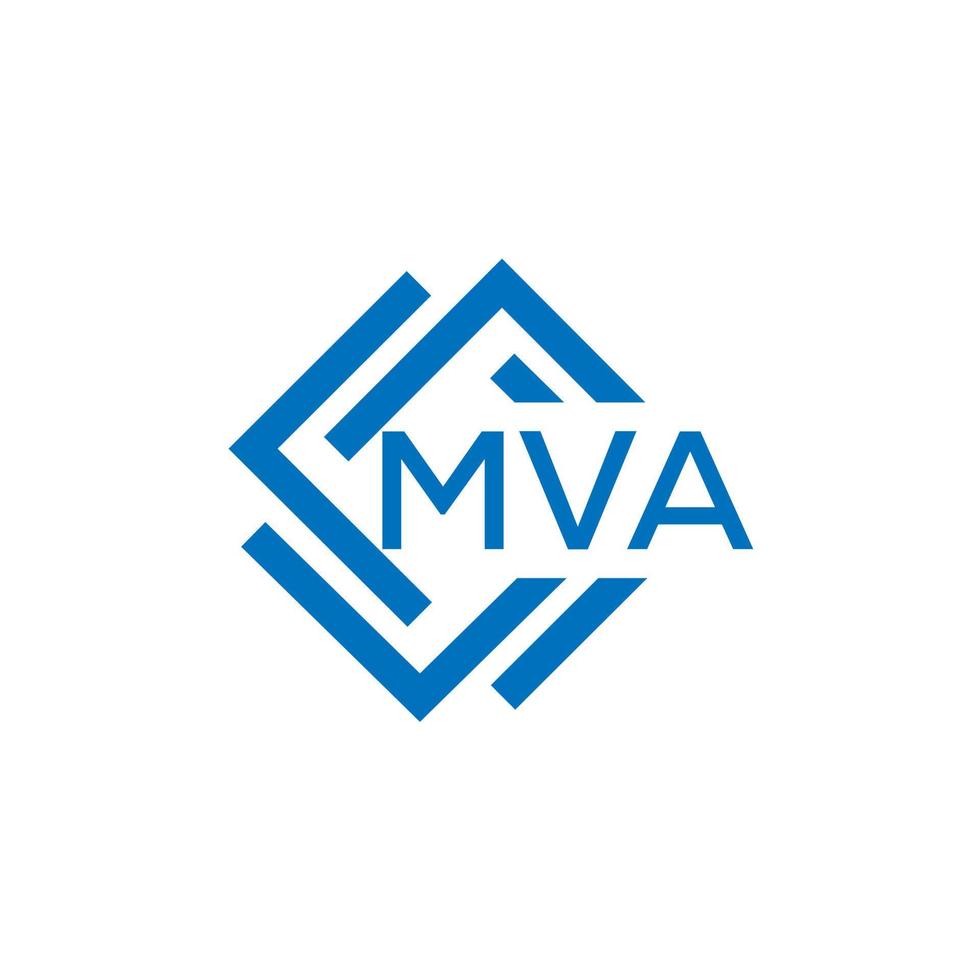 mva lettera logo design su bianca sfondo. mva creativo cerchio lettera logo concetto. mva lettera design. vettore