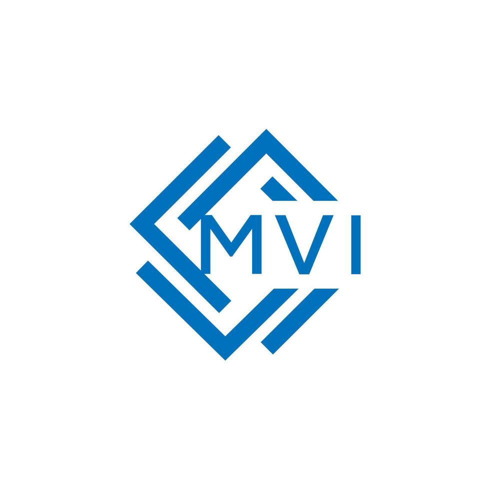 mvi lettera logo design su bianca sfondo. mvi creativo cerchio lettera logo concetto. mvi lettera design. vettore