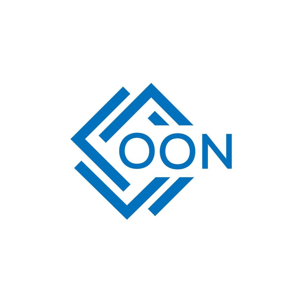 oon lettera logo design su bianca sfondo. oon creativo cerchio lettera logo concetto. oon lettera design. vettore