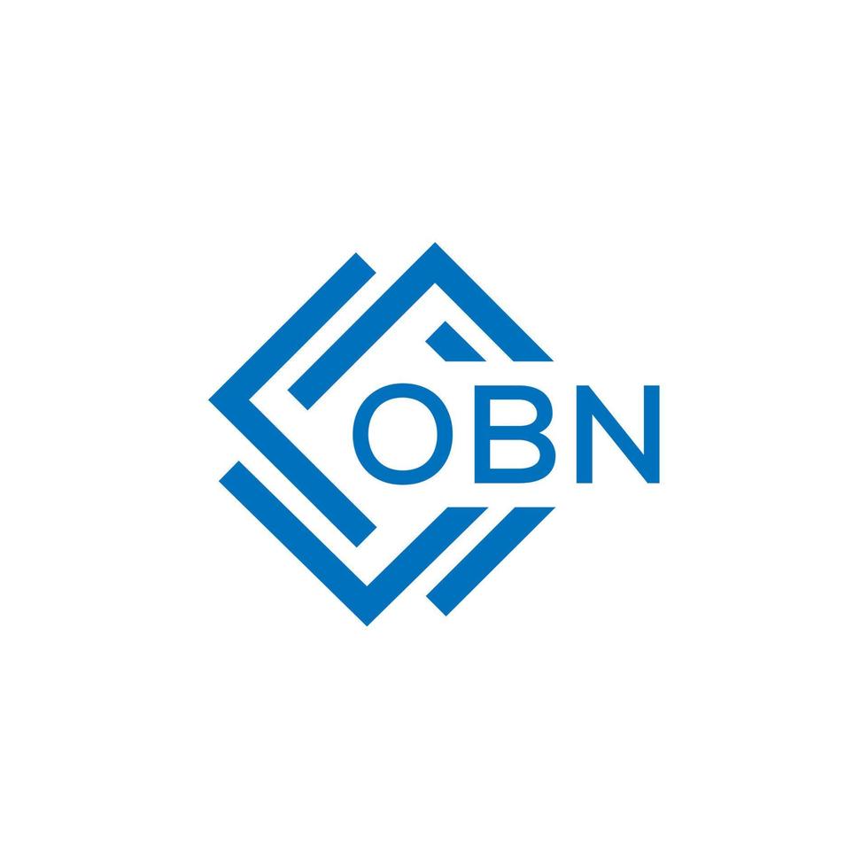 obn lettera logo design su bianca sfondo. obn creativo cerchio lettera logo concetto. obn lettera design. vettore