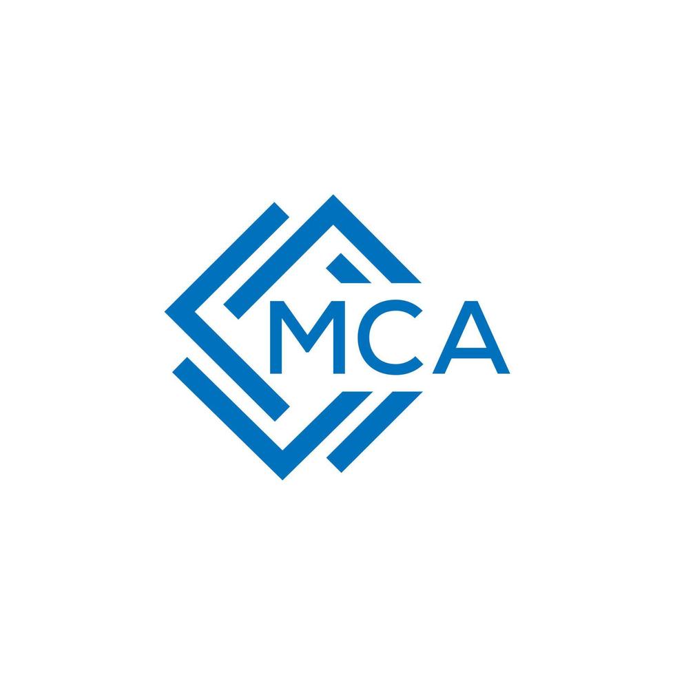 mca lettera logo design su bianca sfondo. mca creativo cerchio lettera logo concetto. mca lettera design. vettore