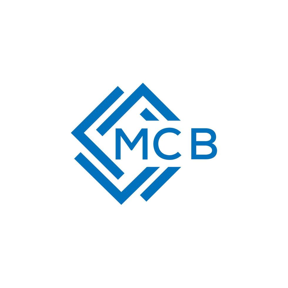 mcb lettera logo design su bianca sfondo. mcb creativo cerchio lettera logo concetto. mcb lettera design. vettore