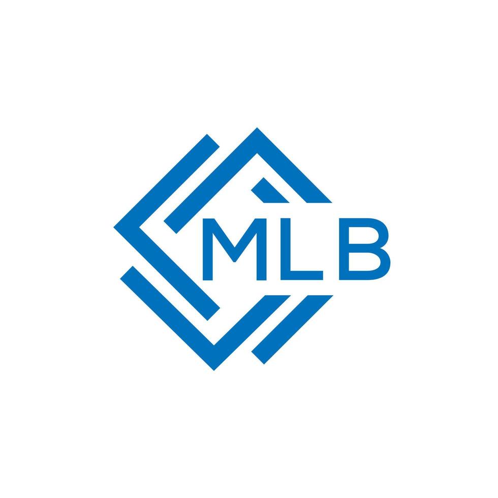 mlb lettera logo design su bianca sfondo. mlb creativo cerchio lettera logo concetto. mlb lettera design. vettore