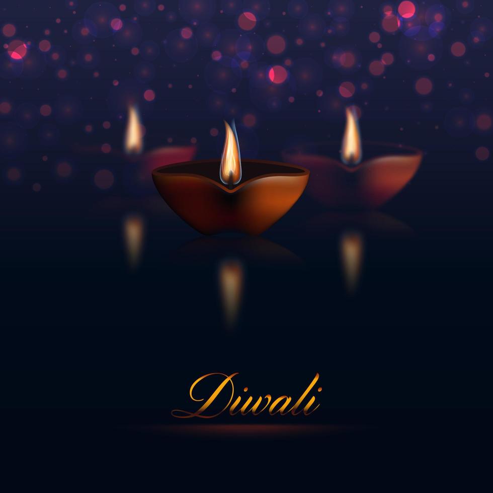 contento Diwali tradizionale vacanza. vettore illustrazione
