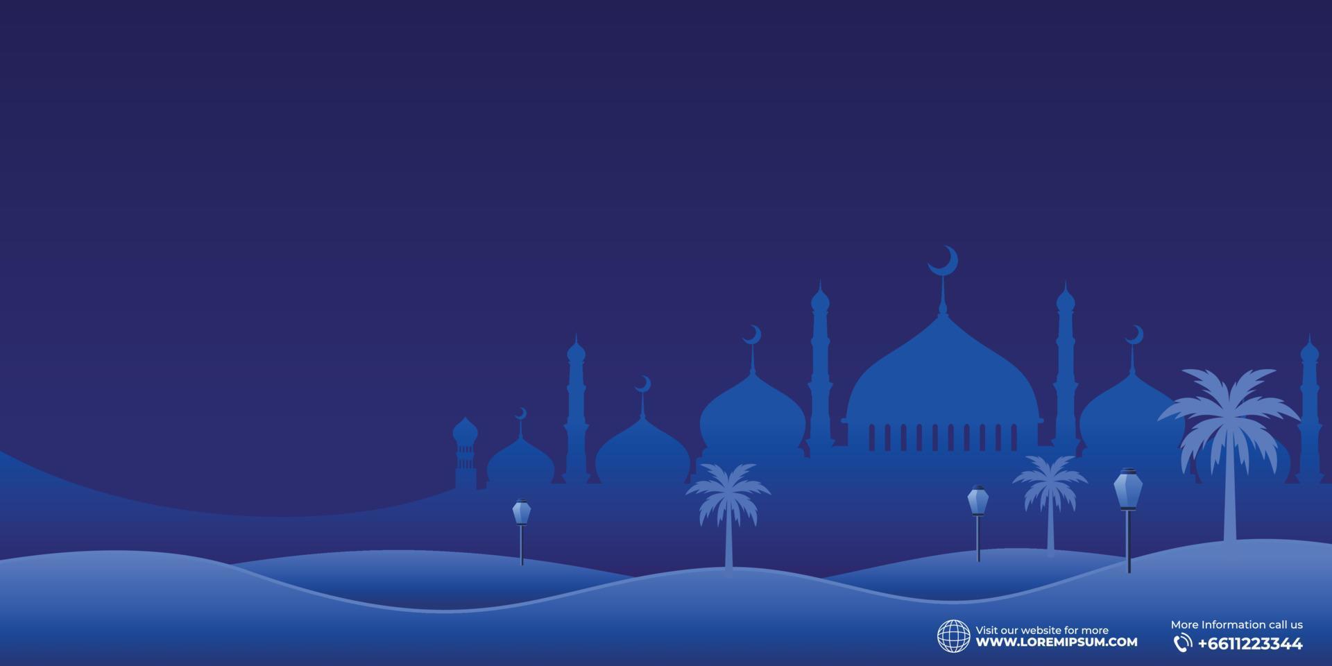 Ramadan kareem islamico sfondo vettore. contento islamico nuovo Hijri anno. grafico design per il decorazione di regalo certificati, banner e volantino. vettore