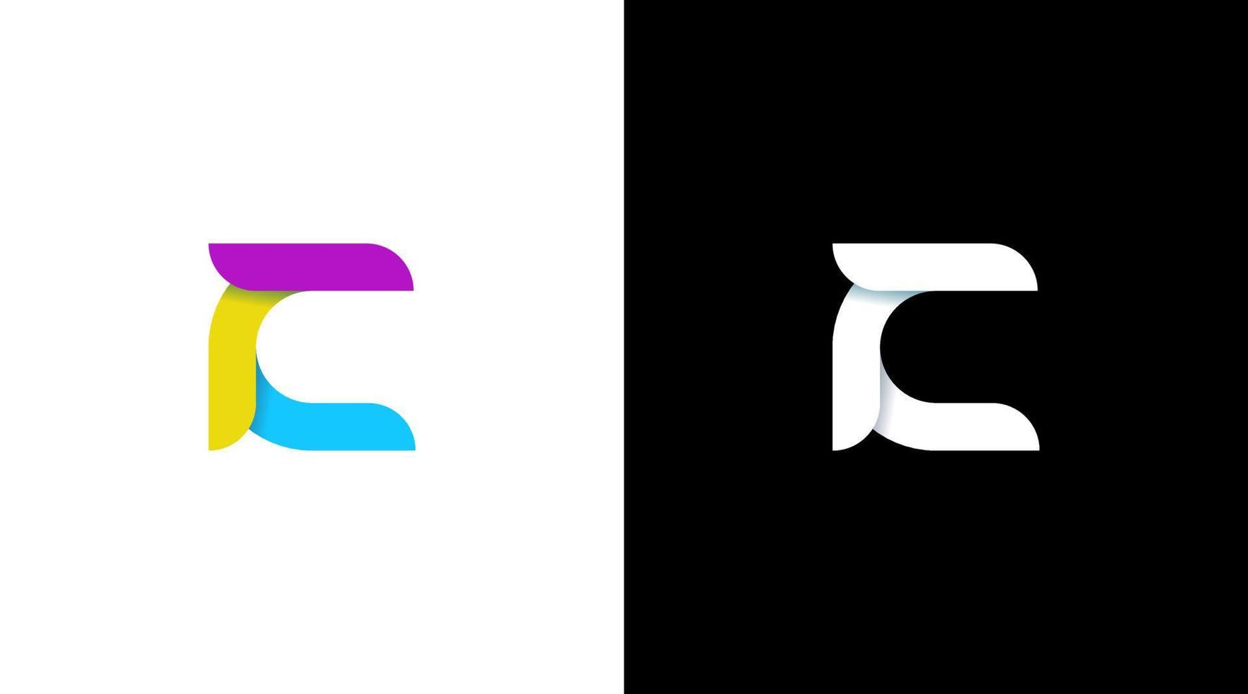 lettera c logo minuscolo vettore monogramma iniziale illustrazione icona stile design modello
