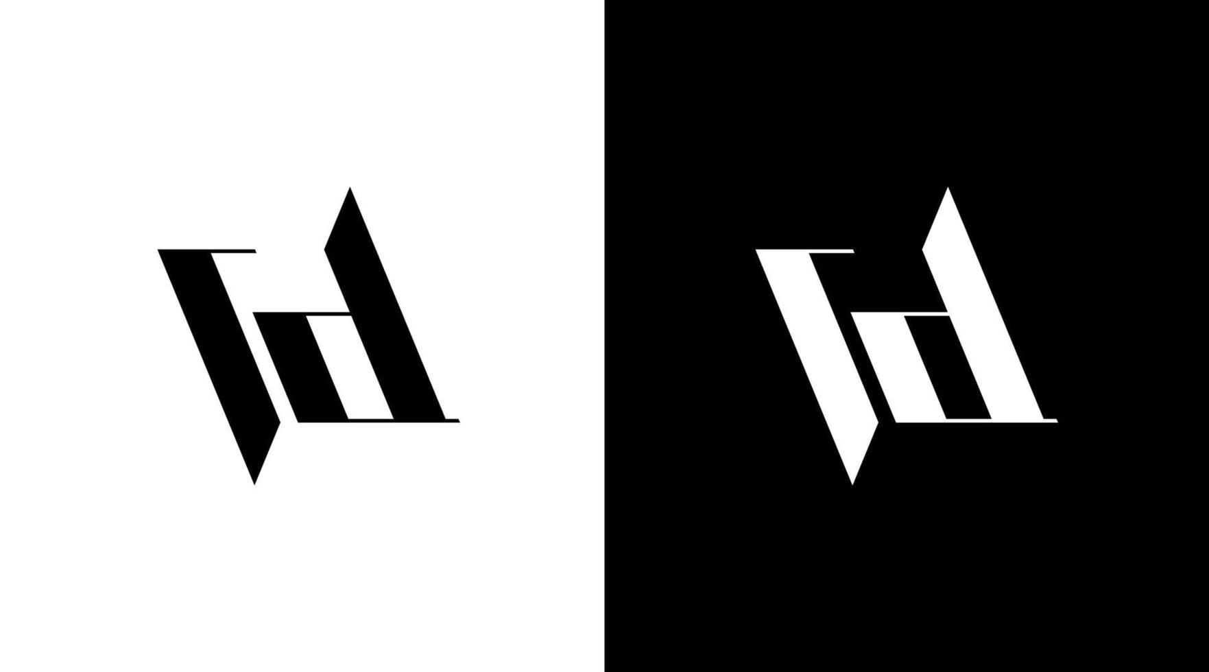 lettera id logo techno futuristico vettore monogramma iniziale illustrazione icona stile design modello