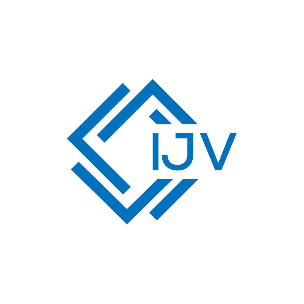 ijv lettera logo design su bianca sfondo. ijv creativo cerchio lettera logo concetto. ijv lettera design. vettore