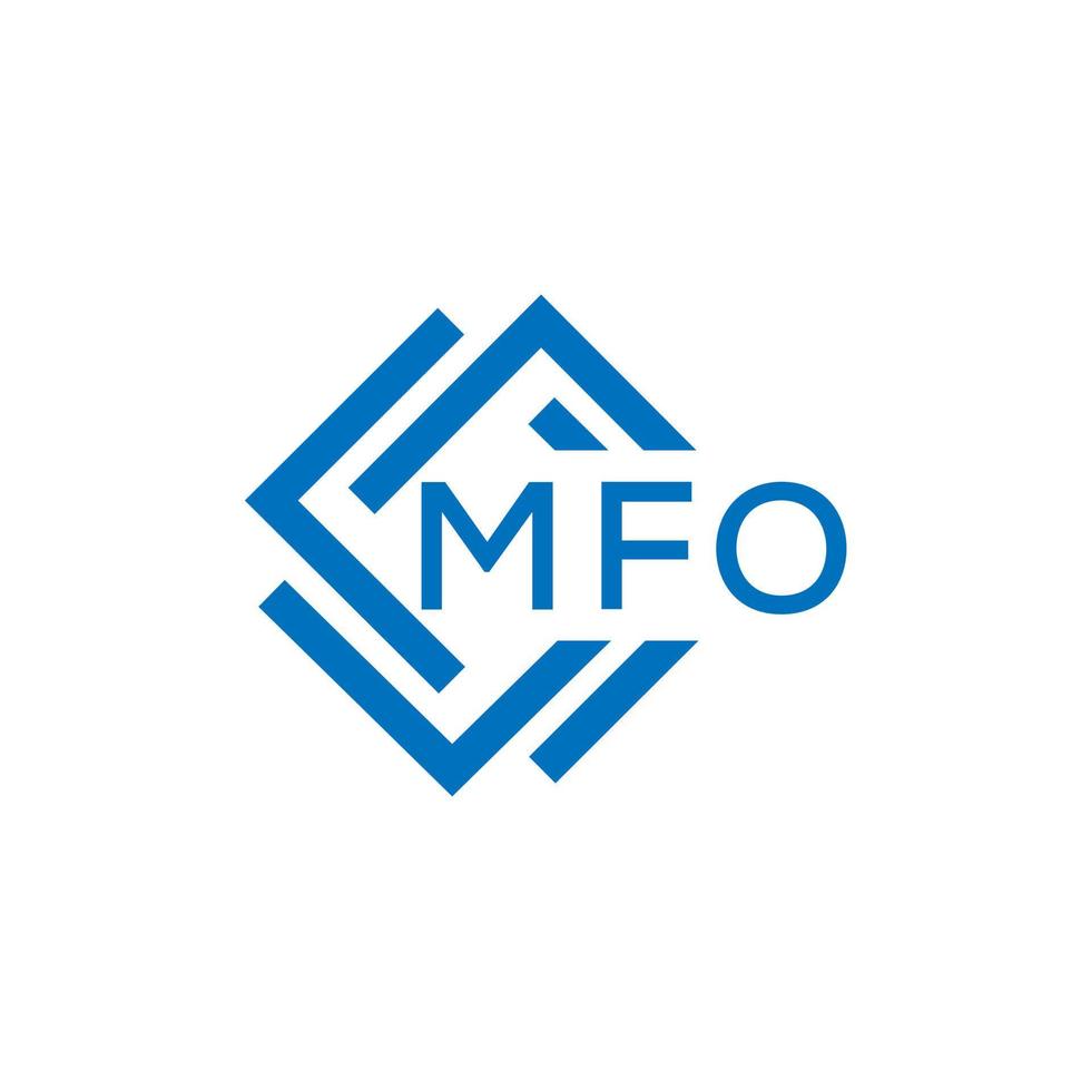 mfo lettera logo design su bianca sfondo. mfo creativo cerchio lettera logo concetto. mfo lettera design. vettore