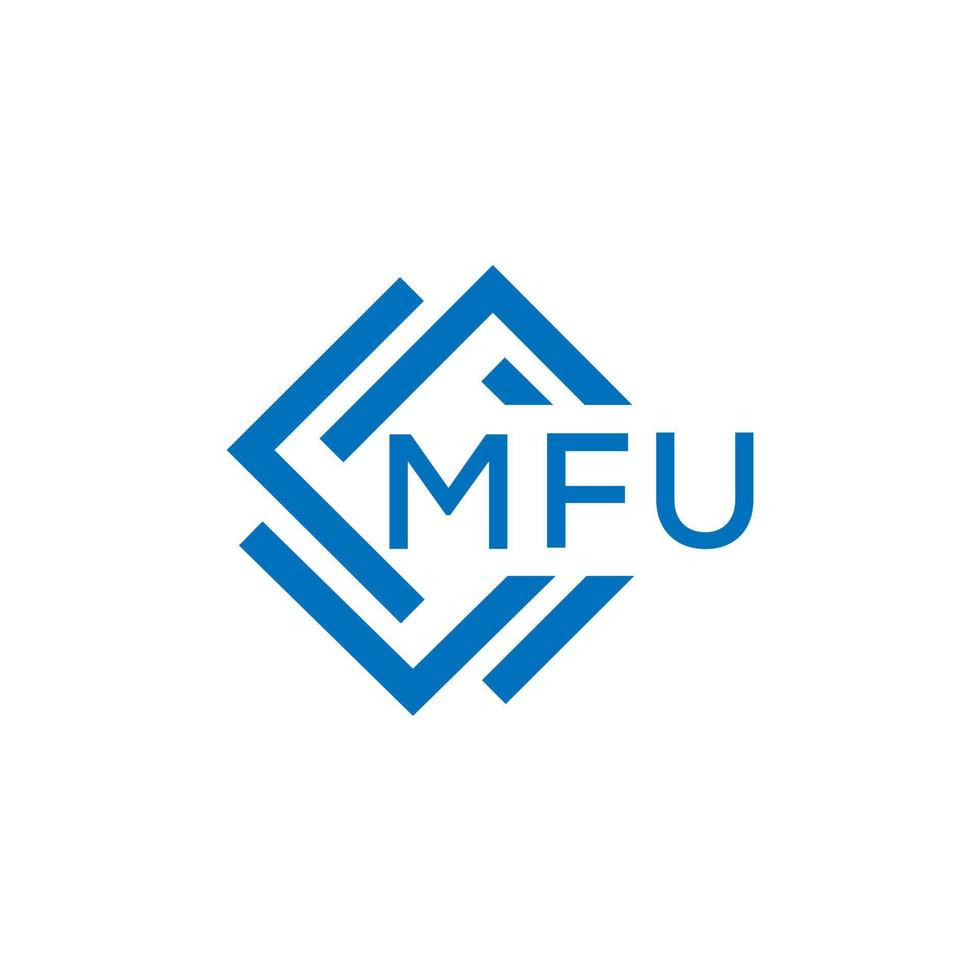 mfu lettera logo design su bianca sfondo. mfu creativo cerchio lettera logo concetto. mfu lettera design. vettore