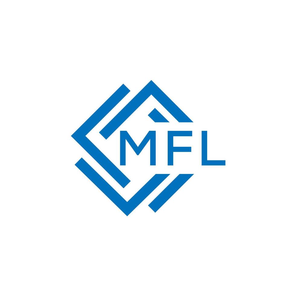 mfl lettera logo design su bianca sfondo. mfl creativo cerchio lettera logo concetto. mfl lettera design. vettore