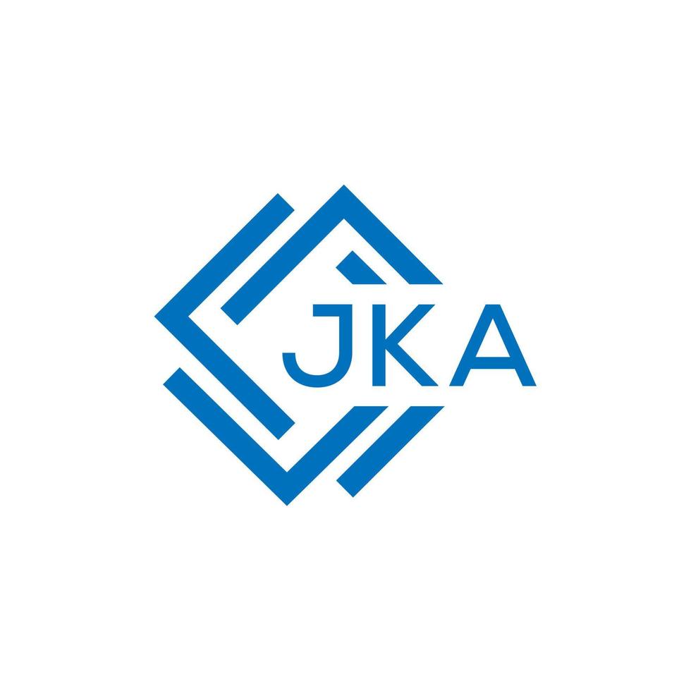 jka lettera logo design su bianca sfondo. jka creativo cerchio lettera logo concetto. jka lettera design. vettore