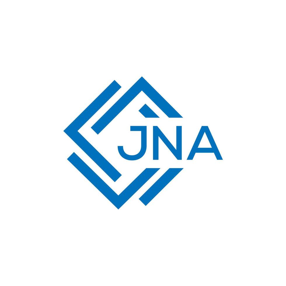 jna lettera logo design su bianca sfondo. jna creativo cerchio lettera logo concetto. jna lettera design. vettore