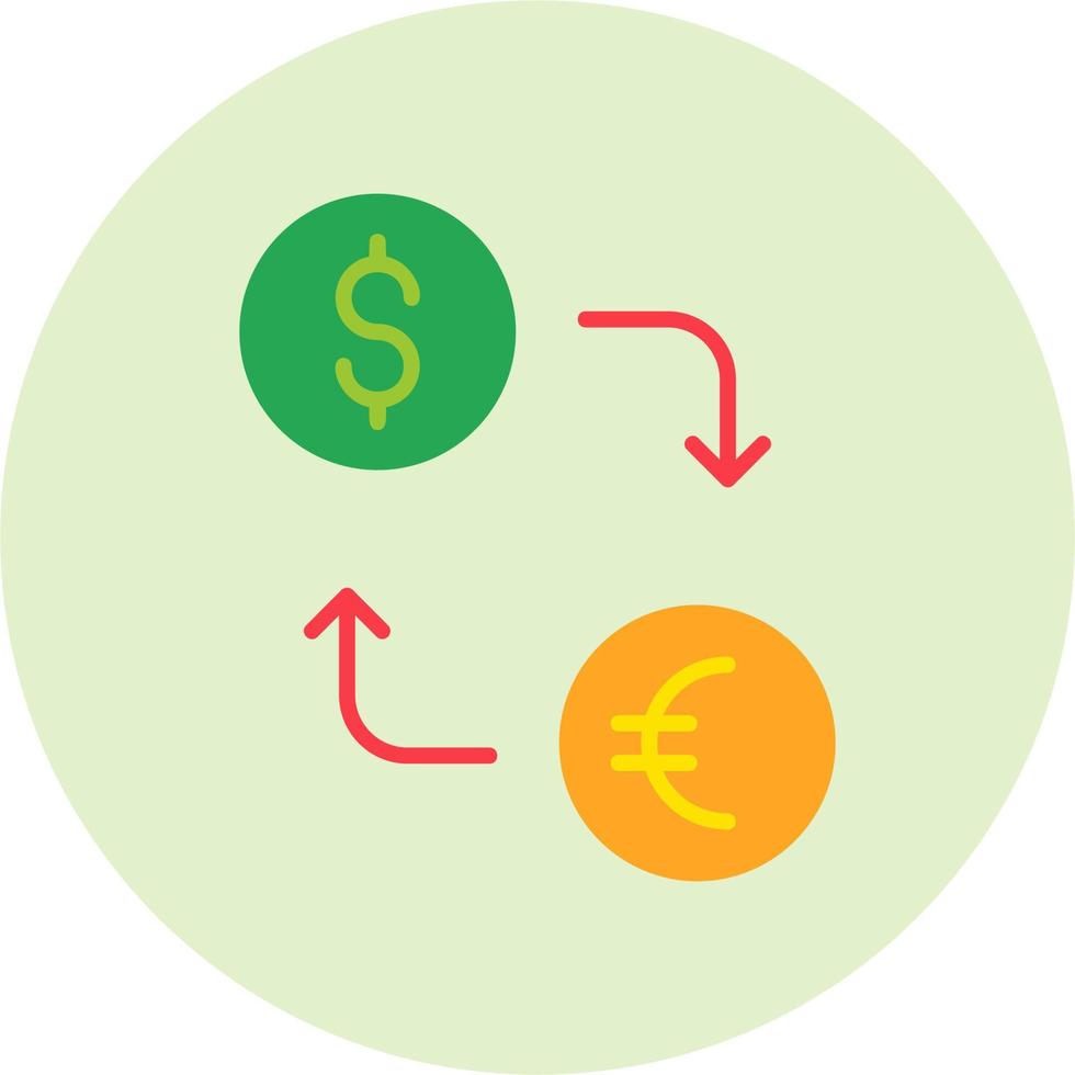 icona del vettore di cambio valuta