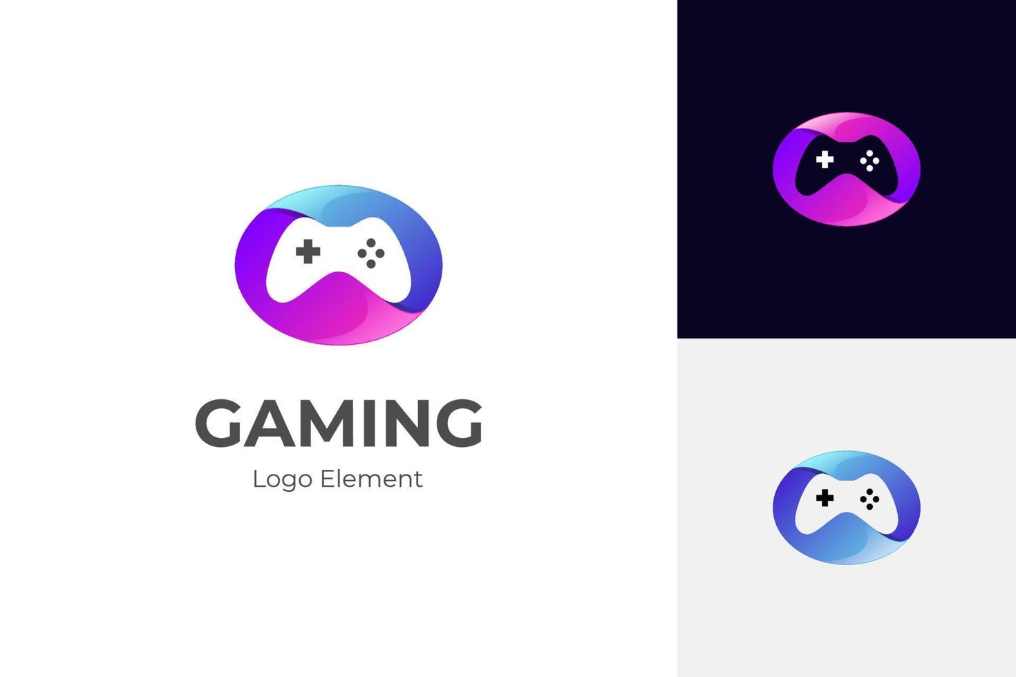 gamepad logo vettore elemento. telecomando da gioco gioco logo illustrazione per video gioco migliore azienda logo icona simbolo