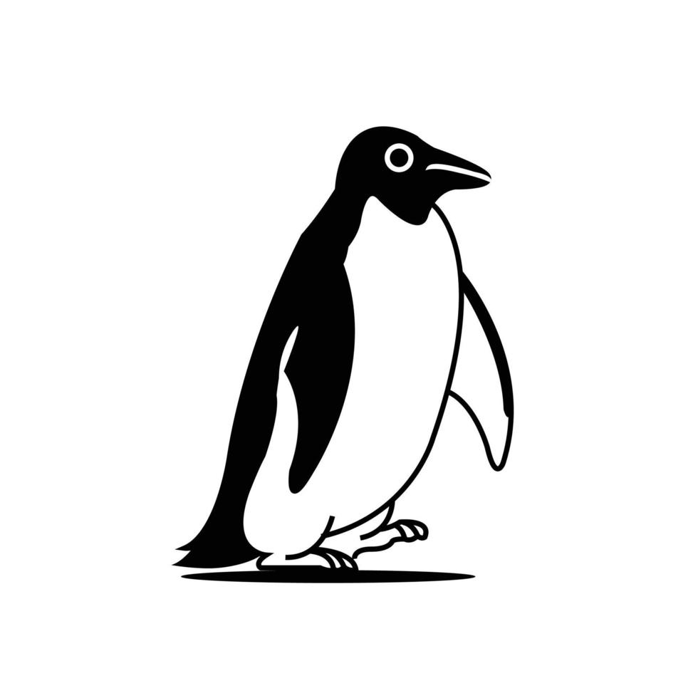 vettore pinguin logo design illustrazione icona