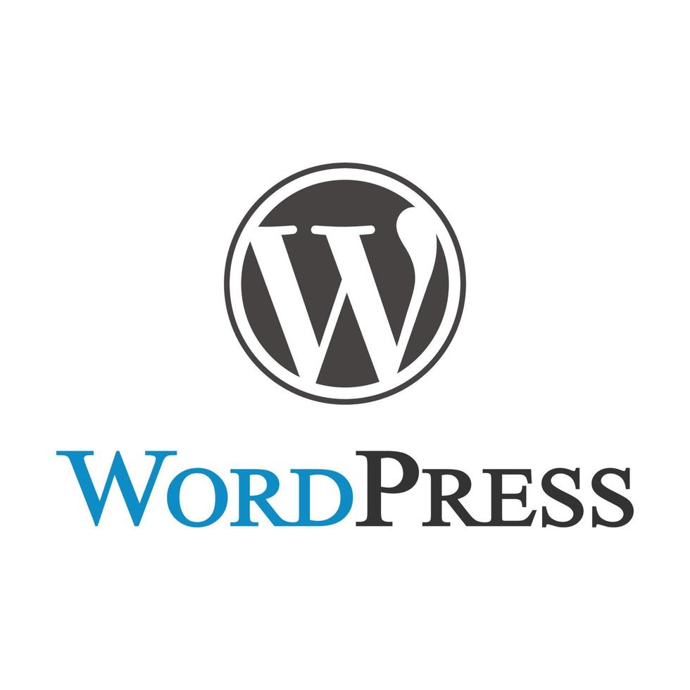 wordpress logo vettore, wordpress icona trasparente png vettore