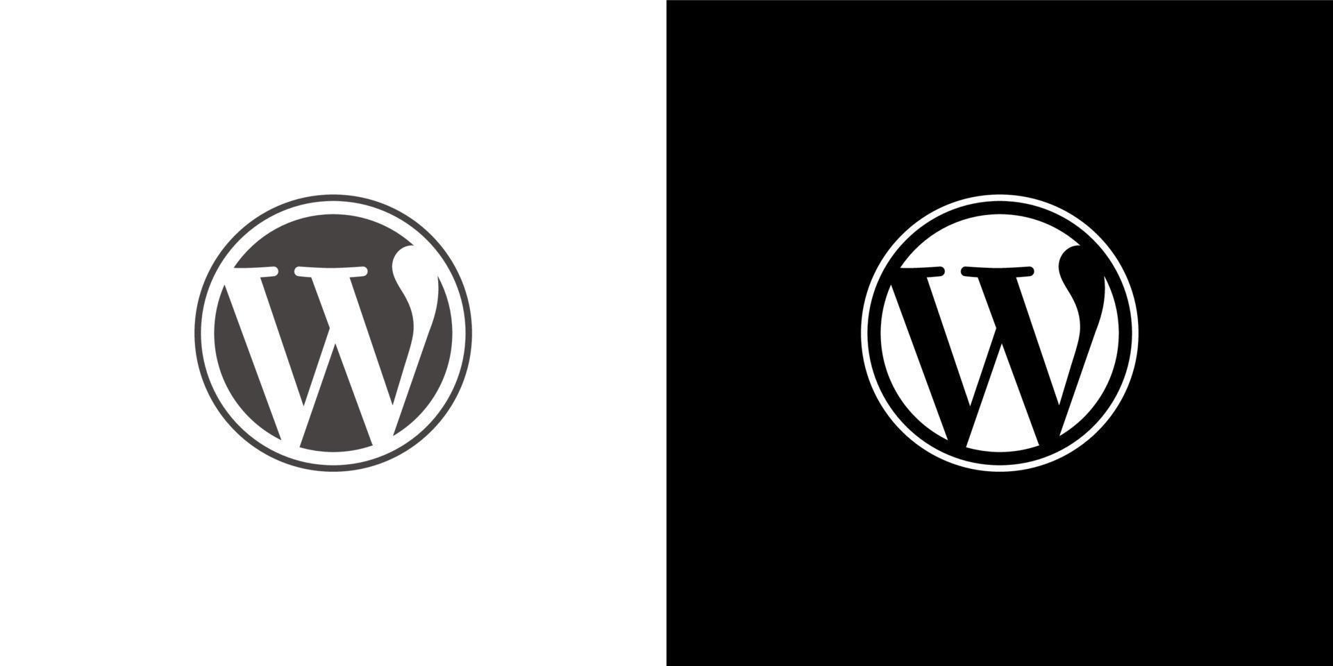 wordpress logo vettore, wordpress icona trasparente png vettore