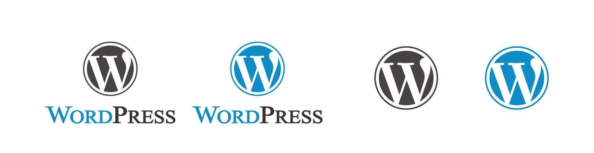 wordpress logo vettore, wordpress icona trasparente png vettore