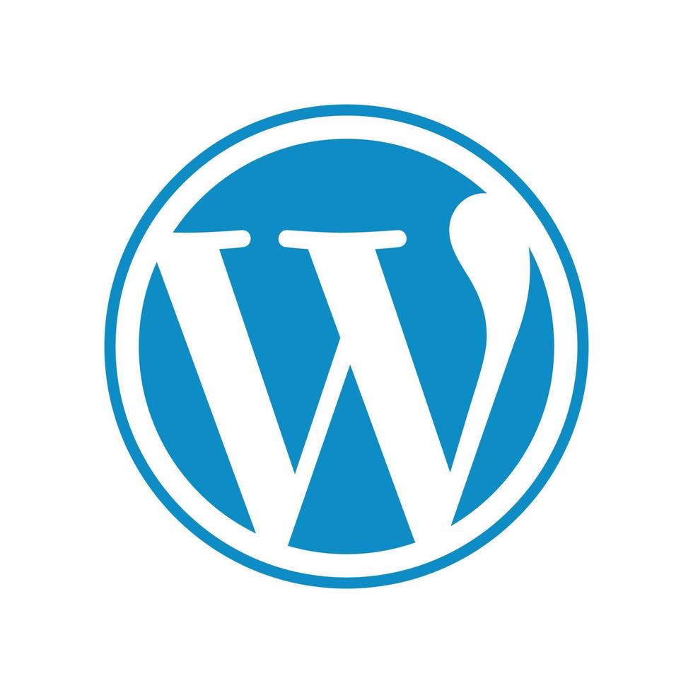 wordpress logo vettore, wordpress icona trasparente png vettore