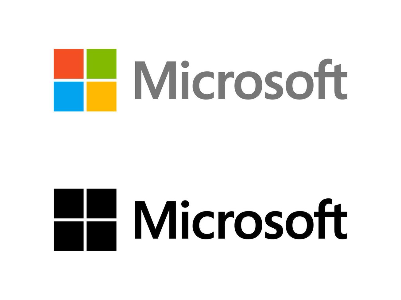 microsoft logo vettore, microsoft icona gratuito vettore