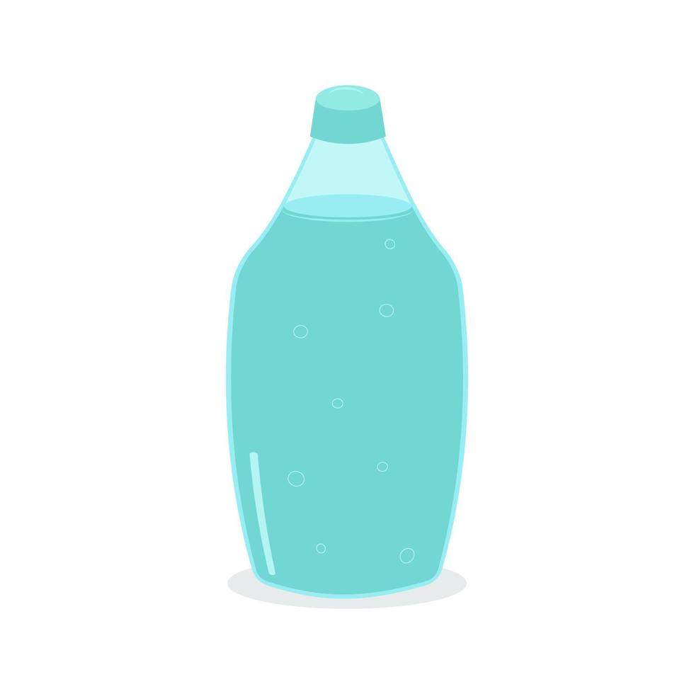 un' bottiglia di pulito fresco potabile acqua. vettore piatto illustrazione.