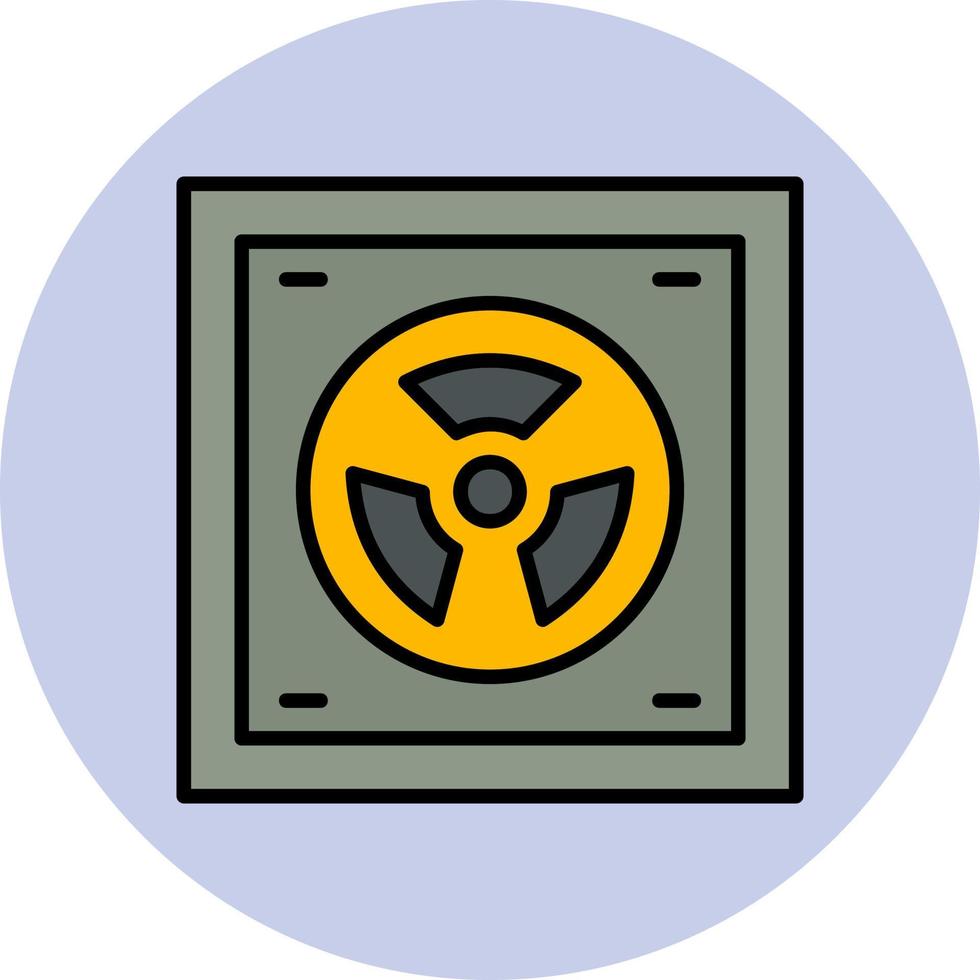 radioattivo vettore icona