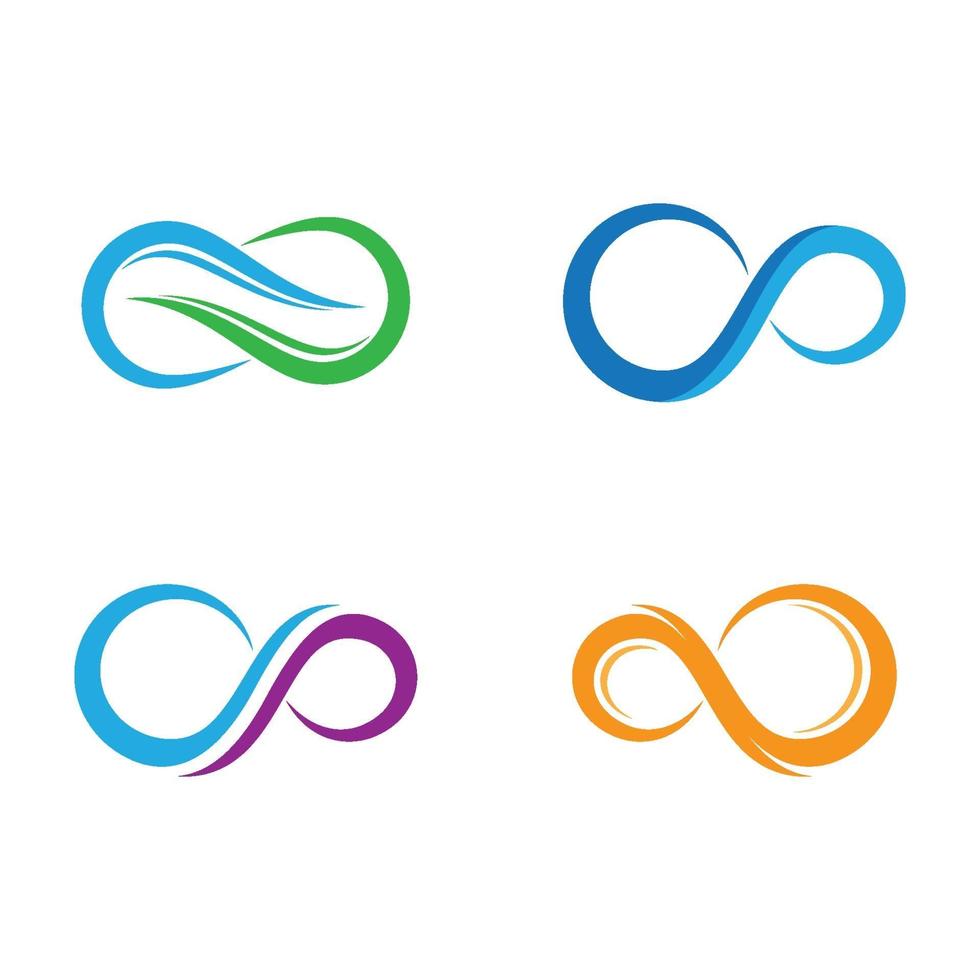 immagini del logo infinito vettore