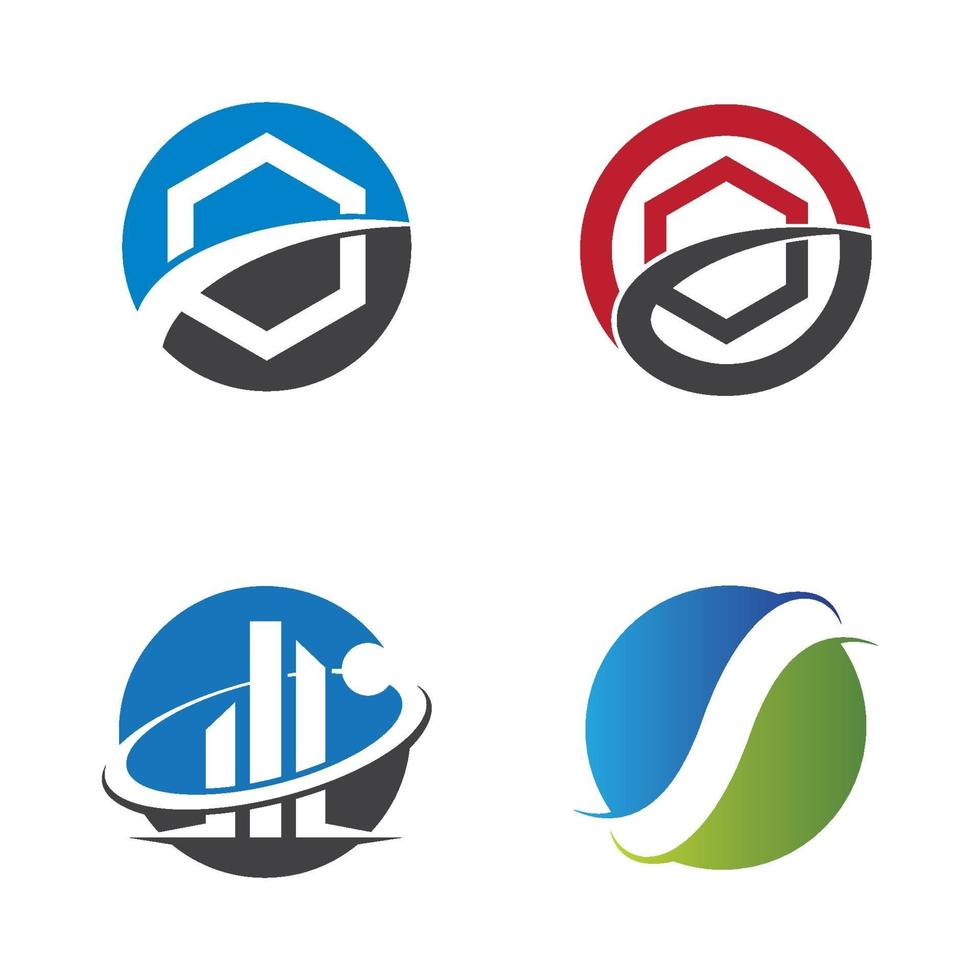 design del logo di finanza aziendale vettore