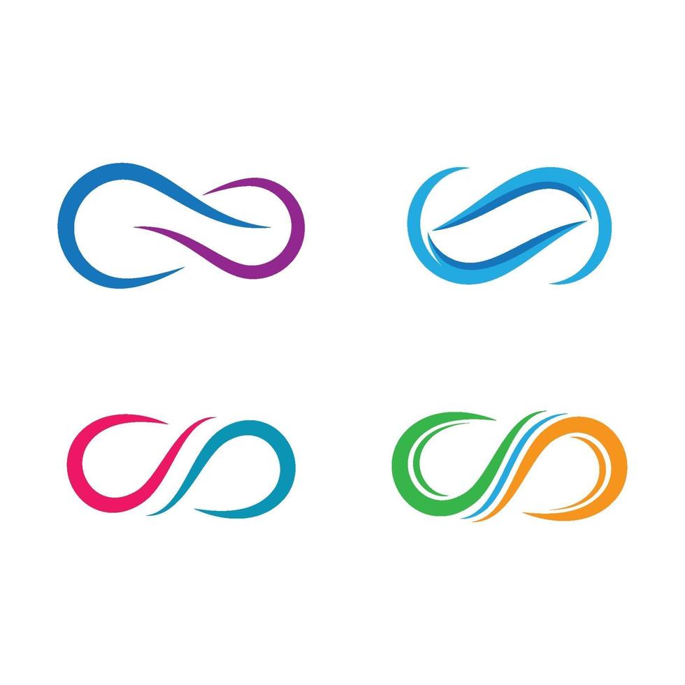 immagini del logo infinito vettore