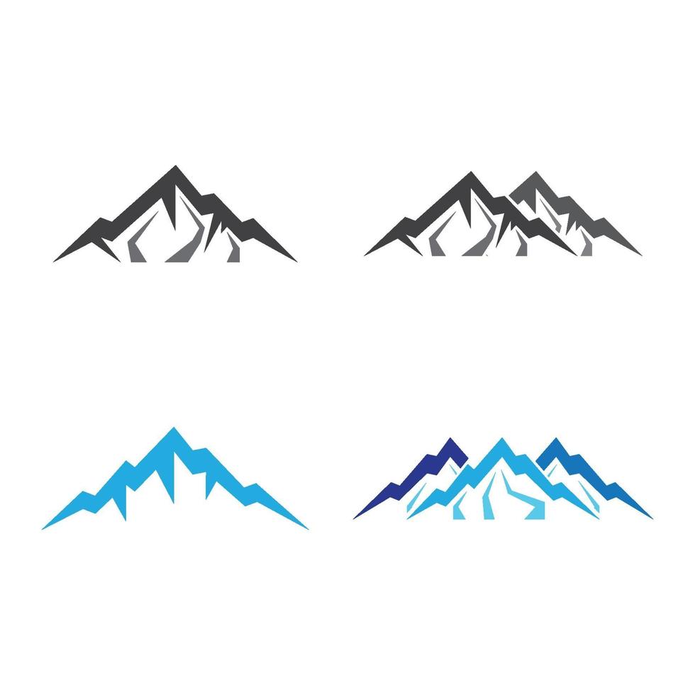immagini del logo di montagna vettore