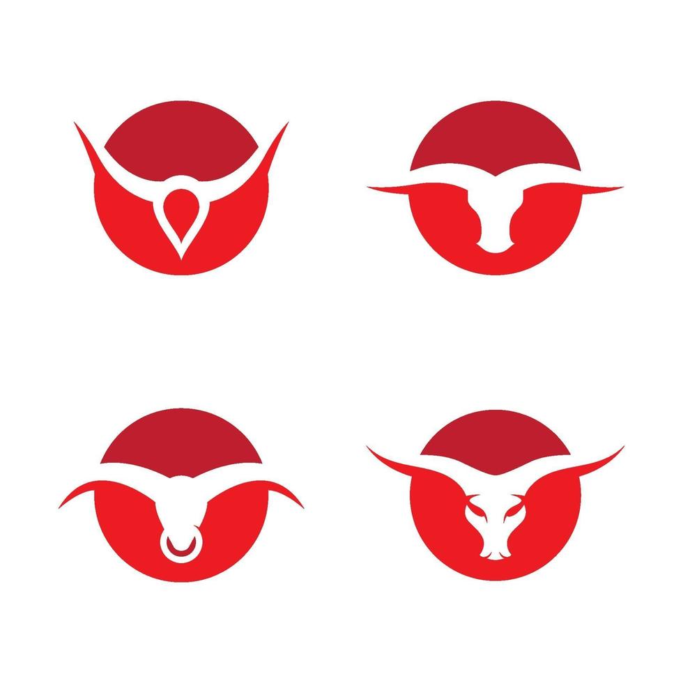 immagini del logo testa di toro vettore