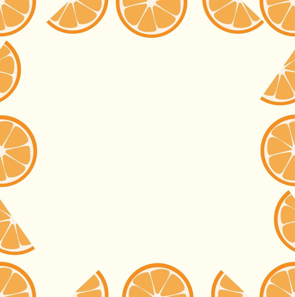 Arance frutta vettore seamless pattern