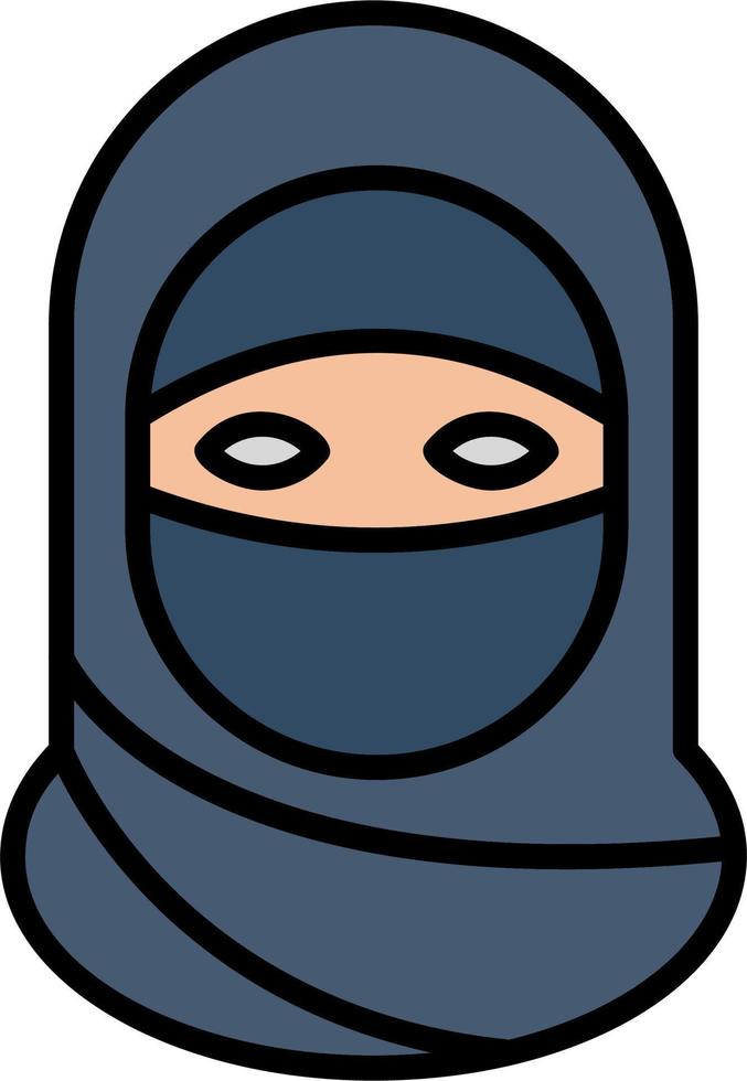 niqab vettore icona