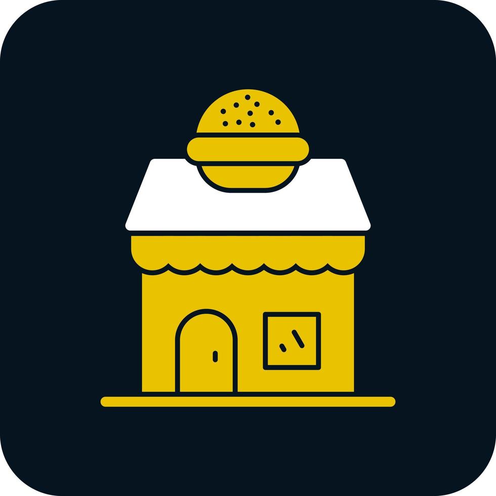 hamburger negozio vettore icona design