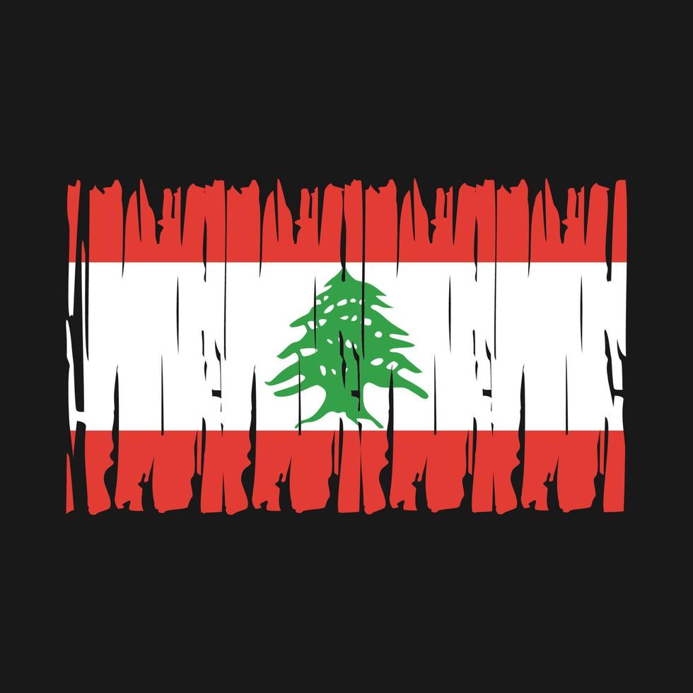 vettore di bandiera del libano