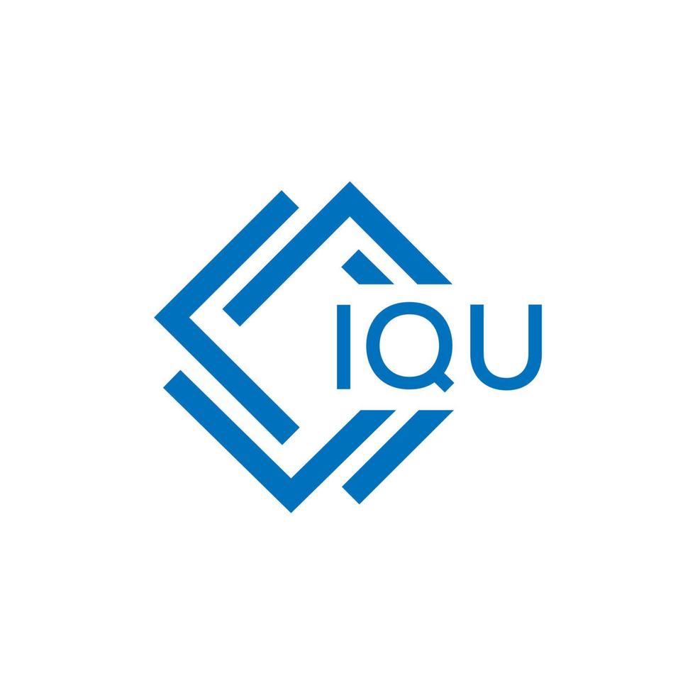 iqu lettera logo design su bianca sfondo. iqu creativo cerchio lettera logo concetto. iqu lettera design. vettore